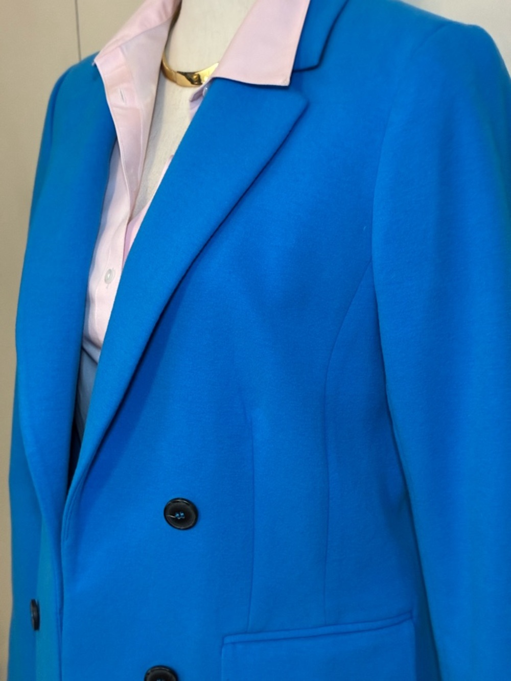 Gorgeous Turquoise/Blue Double-Breasted Jacket by Talbots